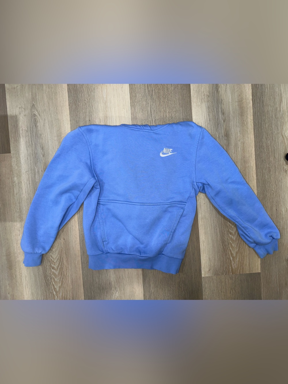 Nike Light Blue Hoodie with White Logo